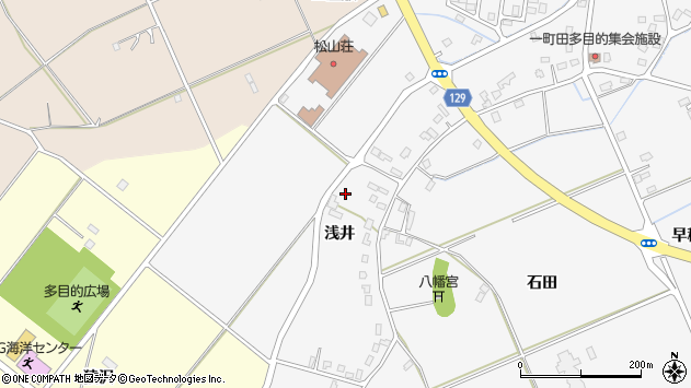 〒036-1325 青森県弘前市一町田の地図