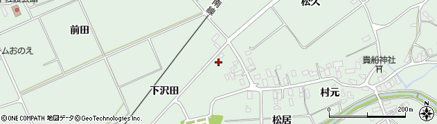 青森県平川市新屋町道ノ下3周辺の地図