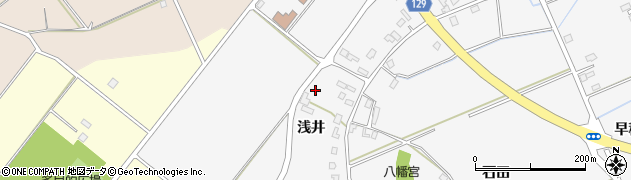 青森県弘前市一町田（浅井）周辺の地図