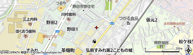 青森県弘前市茶畑町6周辺の地図