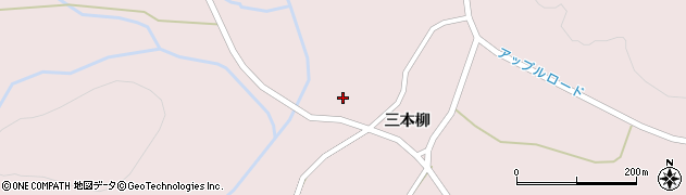 青森県弘前市百沢三本柳115周辺の地図