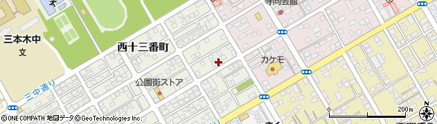笹森　クリーニング店周辺の地図