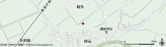 青森県平川市新屋町周辺の地図