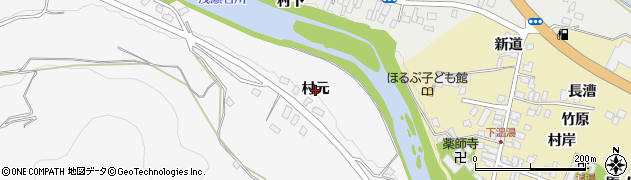 青森県黒石市袋（村元）周辺の地図