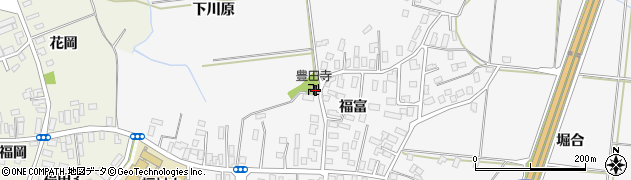 青森県弘前市福村福富44周辺の地図