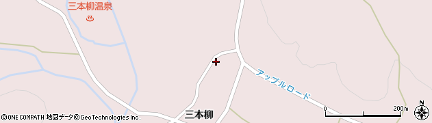 青森県弘前市百沢三本柳138周辺の地図
