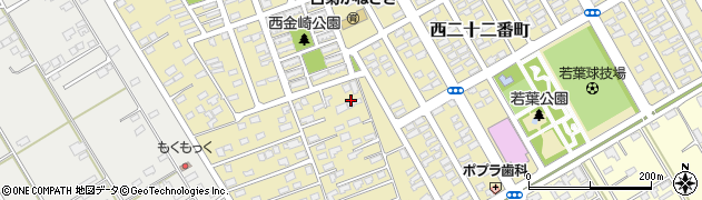 青森県十和田市西二十二番町周辺の地図