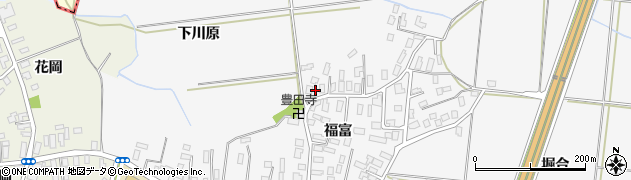 青森県弘前市福村福富46周辺の地図