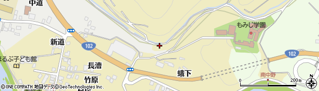 青森県黒石市温湯（田山堰下）周辺の地図