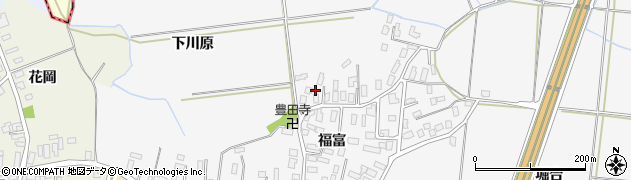 青森県弘前市福村福富47周辺の地図