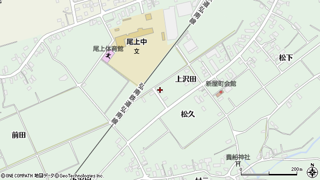 〒036-0213 青森県平川市新屋町村元の地図