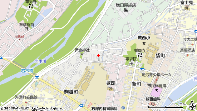 〒036-8367 青森県弘前市平岡町の地図