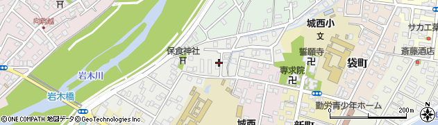 青森県弘前市平岡町周辺の地図