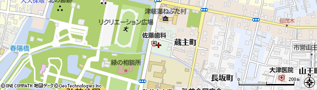 青森県弘前市大浦町6周辺の地図
