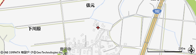 青森県弘前市福村周辺の地図