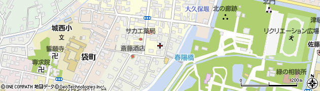 青森県弘前市五十石町60周辺の地図