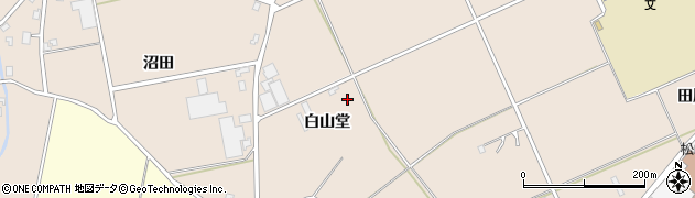 青森県弘前市五代（白山堂）周辺の地図