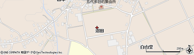 青森県弘前市五代（沼田）周辺の地図