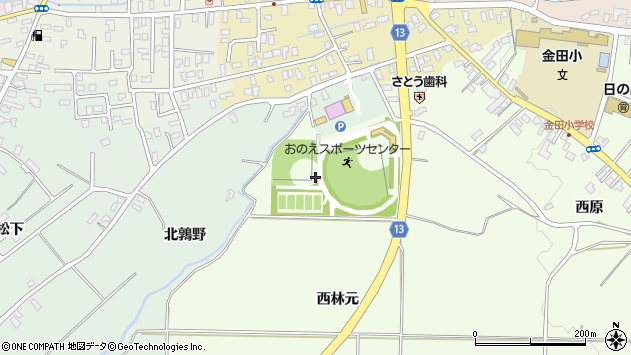 〒036-0203 青森県平川市南田中北原の地図