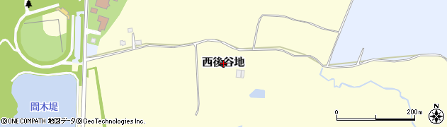 青森県おいらせ町（上北郡）西後谷地周辺の地図