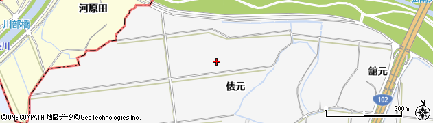 青森県弘前市福村（俵元）周辺の地図