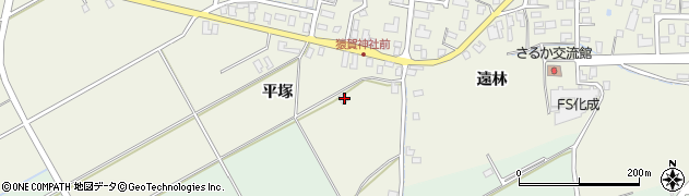 青森県平川市猿賀平塚56周辺の地図