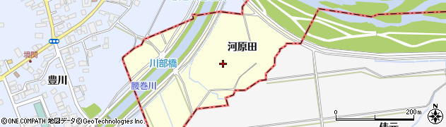 青森県平川市日沼（河原田）周辺の地図