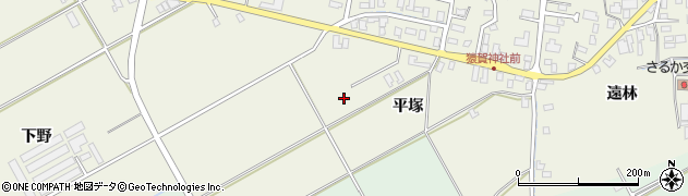 青森県平川市猿賀平塚周辺の地図