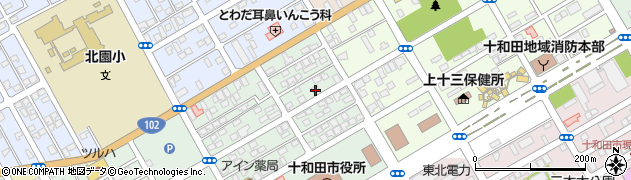 デーリー東北新聞社十和田総局周辺の地図