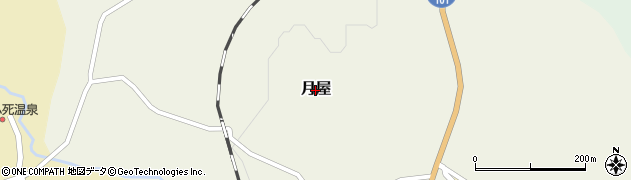 青森県深浦町（西津軽郡）月屋周辺の地図