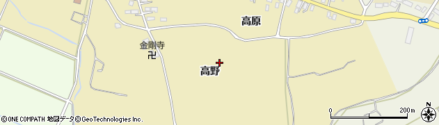 青森県平川市八幡崎（高野）周辺の地図