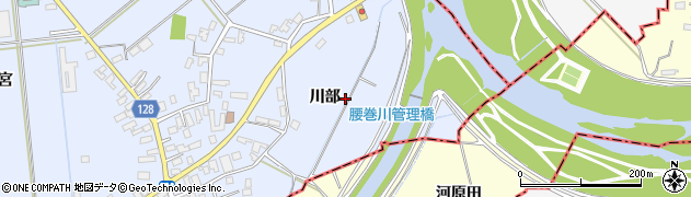青森県弘前市境関（川部）周辺の地図