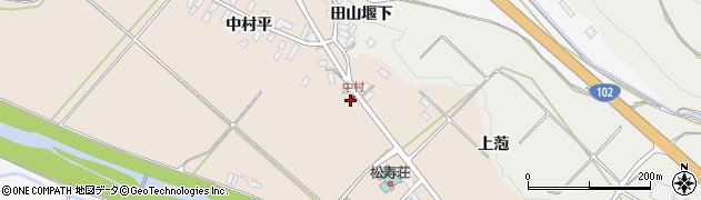 青森県黒石市下山形（村下）周辺の地図