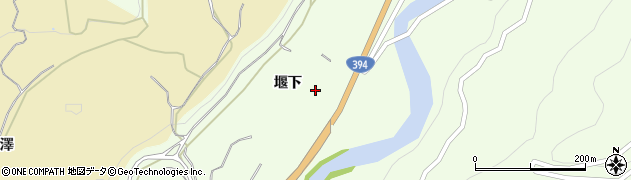 青森県黒石市南中野（堰下）周辺の地図