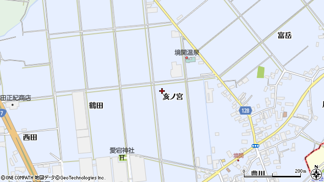 〒036-8076 青森県弘前市境関の地図
