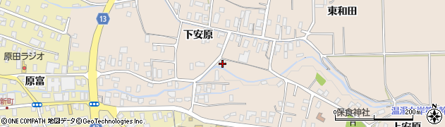青森県平川市李平下安原55周辺の地図