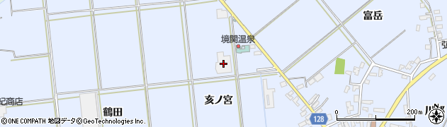 境関温泉周辺の地図