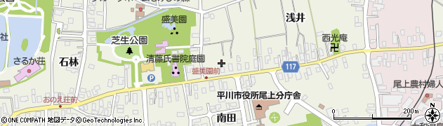 青森県平川市猿賀浅井20周辺の地図