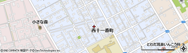 青森県十和田市西十一番町周辺の地図
