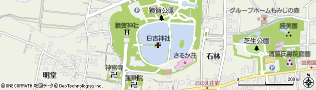 青森県平川市猿賀池上45周辺の地図