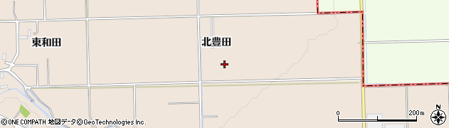 青森県平川市李平北豊田周辺の地図