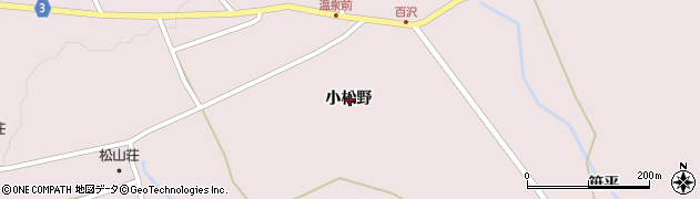 青森県弘前市百沢小松野周辺の地図