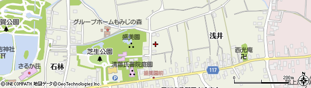 青森県平川市猿賀浅井33周辺の地図