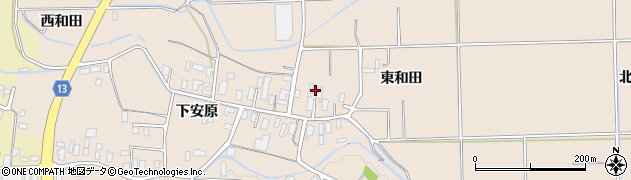 青森県平川市李平下安原9周辺の地図