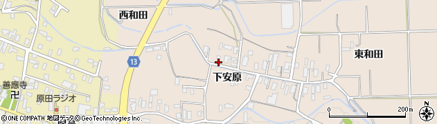 青森県平川市李平（下安原）周辺の地図