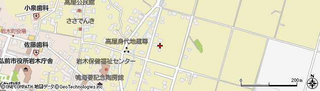 青森県弘前市高屋安田650周辺の地図