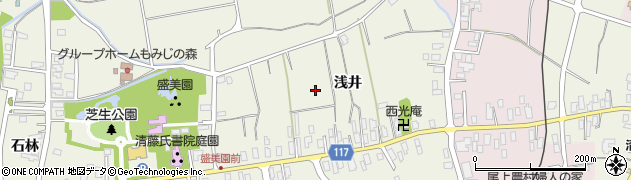 青森県平川市猿賀浅井周辺の地図