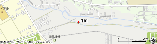 青森県十和田市三本木（牛泊）周辺の地図