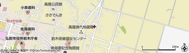青森県弘前市高屋安田615周辺の地図
