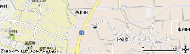 青森県平川市李平下安原45周辺の地図